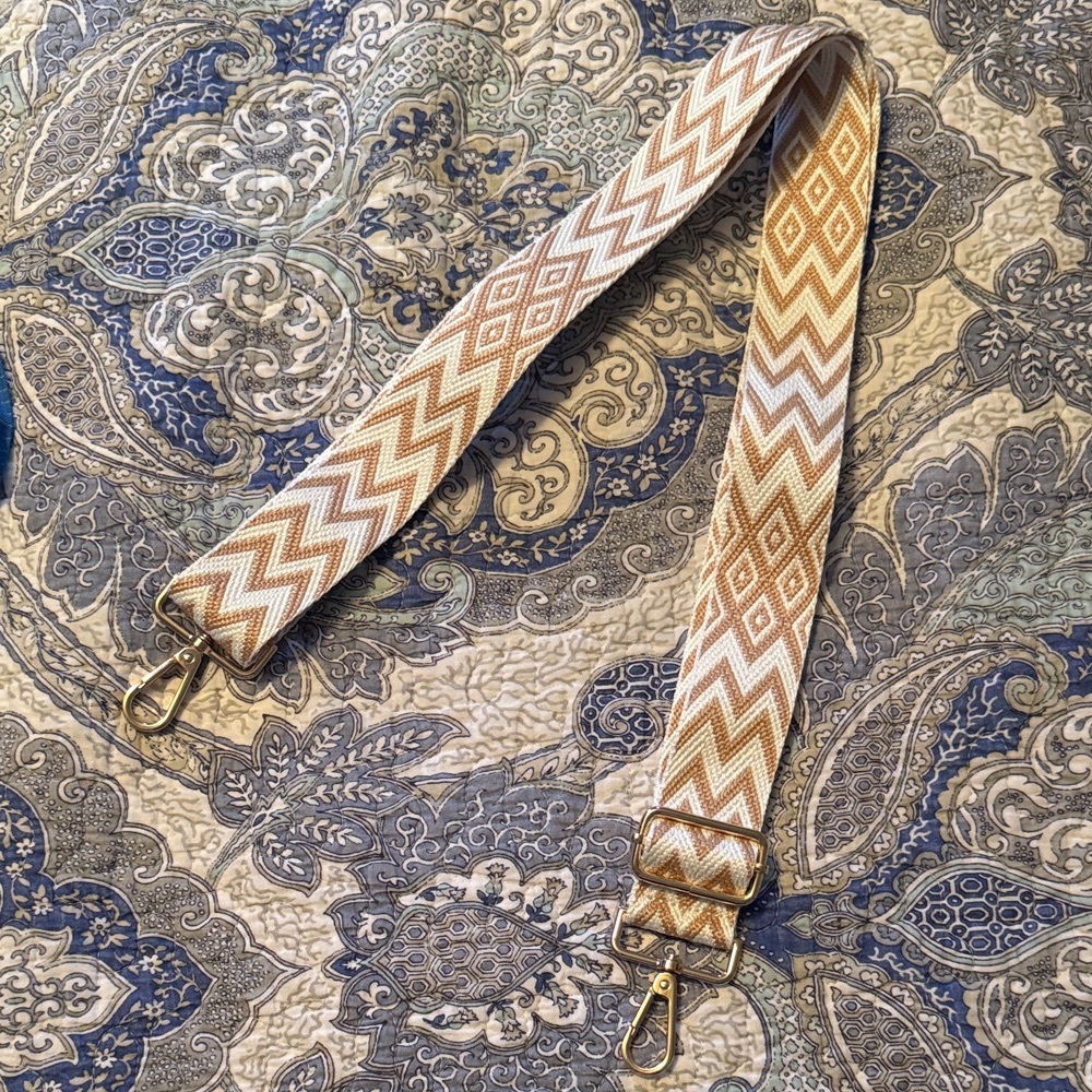 New Geometric Patterned Bag purse Strap